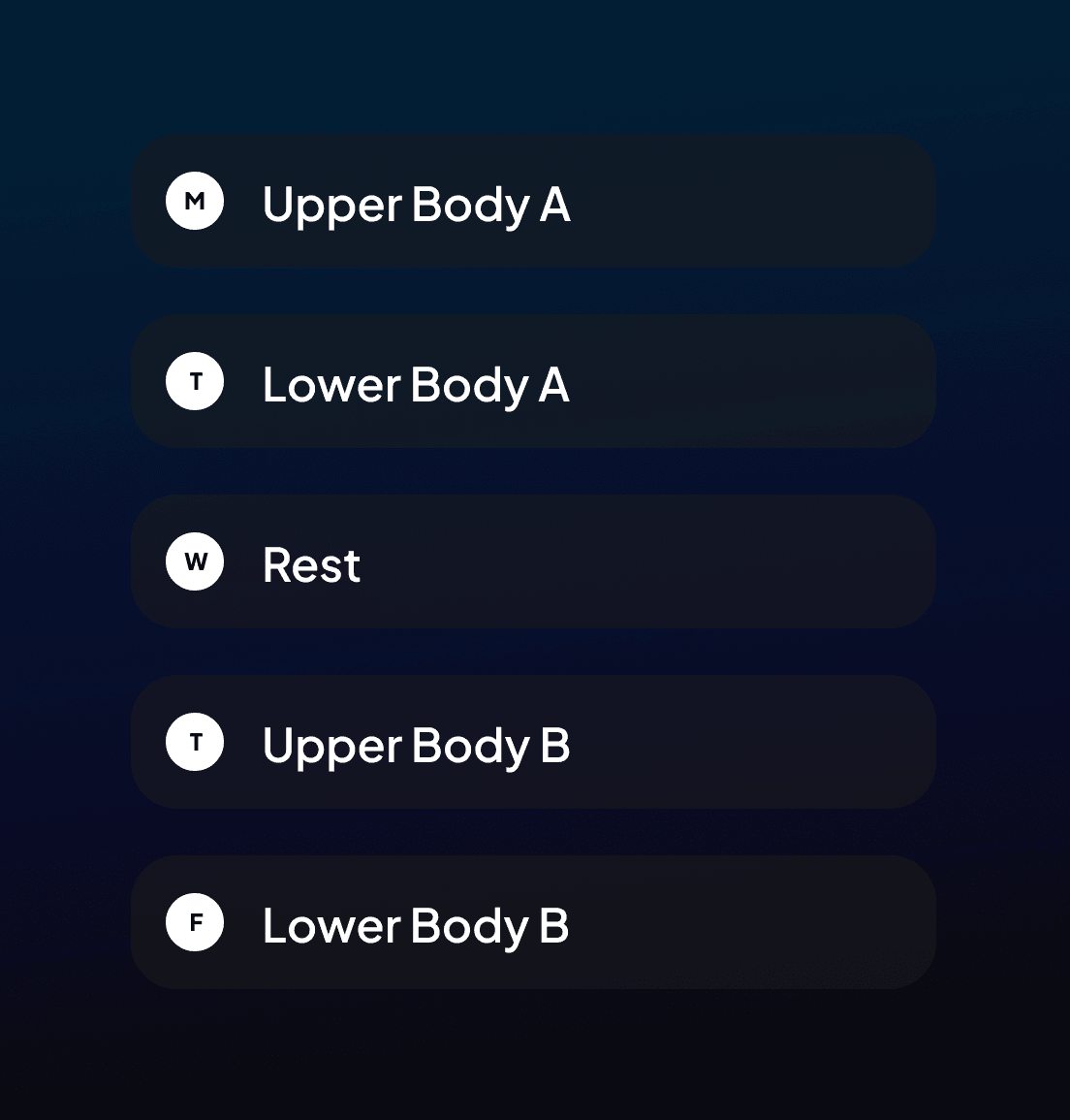 Weekly routine planner